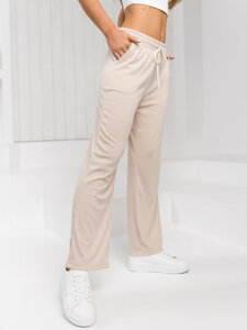 Women’s Wide Leg Pants Beige Bolf W7958