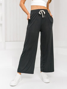 Women’s Wide Leg Pants Black Bolf W7955