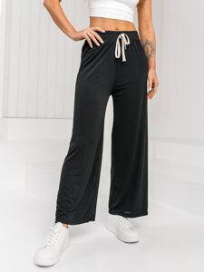 Women’s Wide Leg Pants Black Bolf W7956