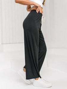 Women’s Wide Leg Pants Black Bolf W7956