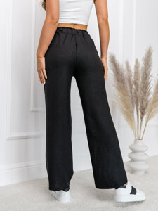 Women’s Wide Leg Pants Black Bolf W7966