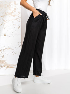 Women’s Wide Leg Pants Black Bolf W7970