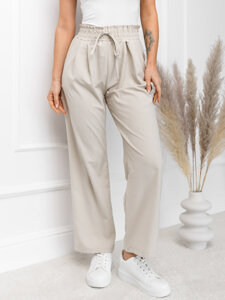 Women’s Wide Leg Pants Ecru Bolf W7865