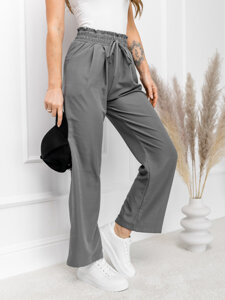 Women’s Wide Leg Pants Graphite Bolf W7865