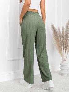 Women’s Wide Leg Pants Green Bolf W7961