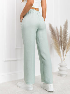 Women’s Wide Leg Pants Green Bolf W7966