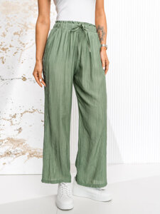 Women’s Wide Leg Pants Green Bolf W7970