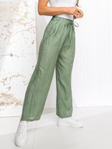 Women’s Wide Leg Pants Green Bolf W7970