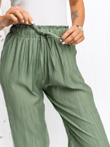 Women’s Wide Leg Pants Green Bolf W7970