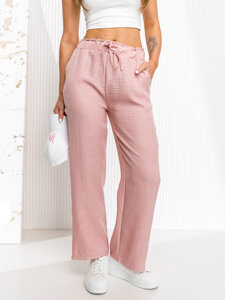 Women’s Wide Leg Pants Pink Bolf W7966