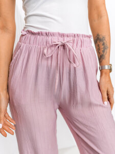 Women’s Wide Leg Pants Pink Bolf W7970