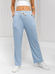 Women’s Wide Leg Pants Sky Blue Bolf W7958