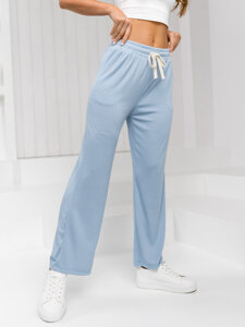 Women’s Wide Leg Pants Sky Blue Bolf W7958