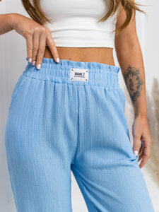 Women’s Wide Leg Pants Sky Blue Bolf W7961