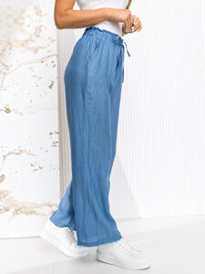 Women’s Wide Leg Pants Sky Blue Bolf W7970