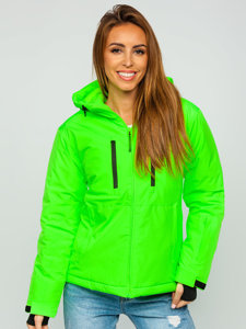 Women's Winer Down Jacket Green-Neon Bolf HH012A