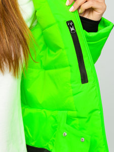 Women's Winer Down Jacket Green-Neon Bolf HH012A