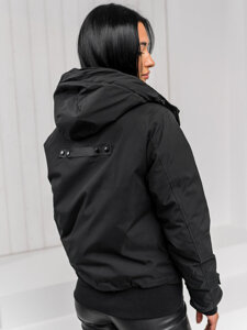 Women's Winter Jacket with hood Black Bolf 16M9215