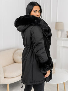 Women's Winter Parka Jacket with hood Black Bolf 11Z8085A2