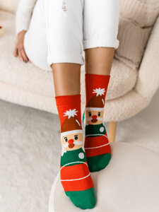 Women's X-mas Socks Multicolour-1 Bolf M798-4P 4 PACK