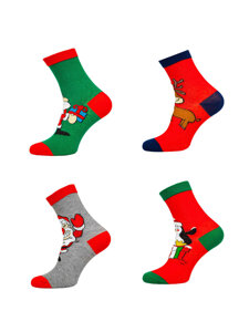 Women's X-mas Socks Multicolour Bolf M798-4P 4 PACK