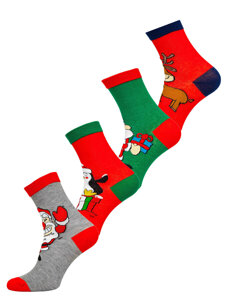 Women's X-mas Socks Multicolour Bolf M798-4P 4 PACK