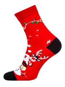 Women's X-mas Socks Multicolour Bolf MCHD1-4P 4 PACK