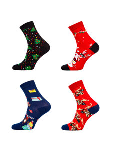 Women's X-mas Socks Multicolour Bolf MCHD1-4P 4 PACK