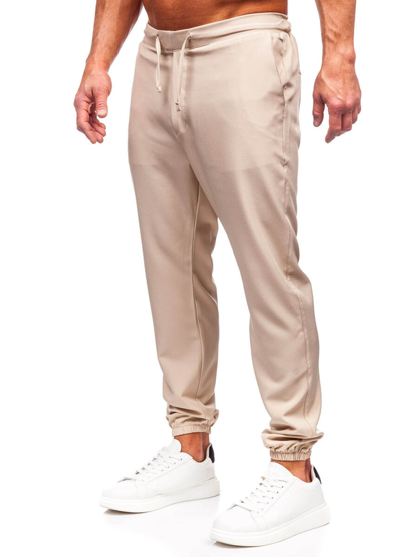 Men's Textile Joggers Beige Bolf 0065
